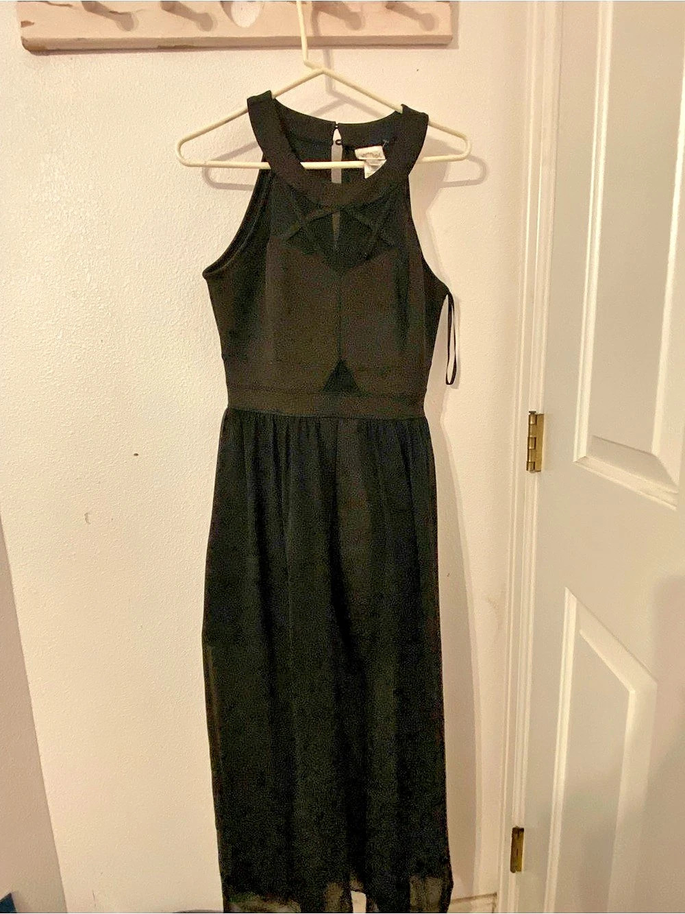 Bisou Black Maxi Dress Size Large Like New